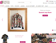 Tablet Screenshot of dressfactor.com